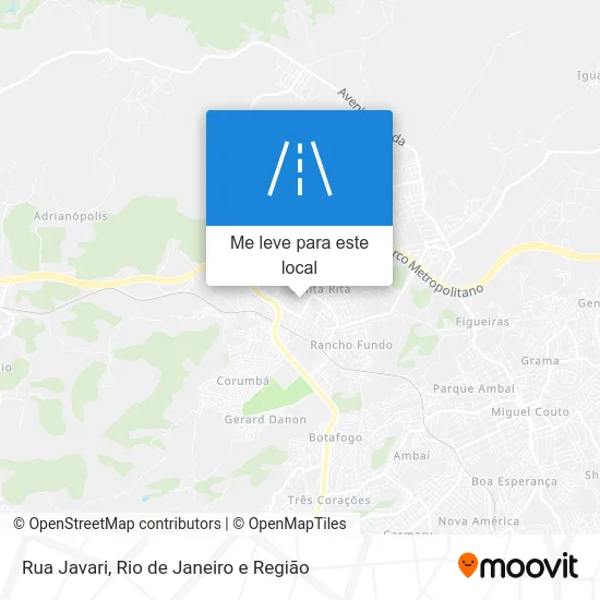 Rua Javari mapa