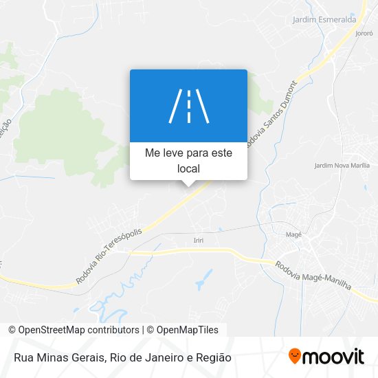 Rua Minas Gerais mapa