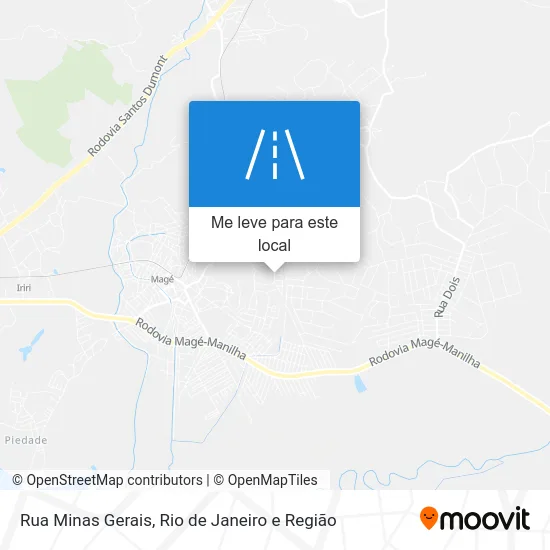 Rua Minas Gerais mapa