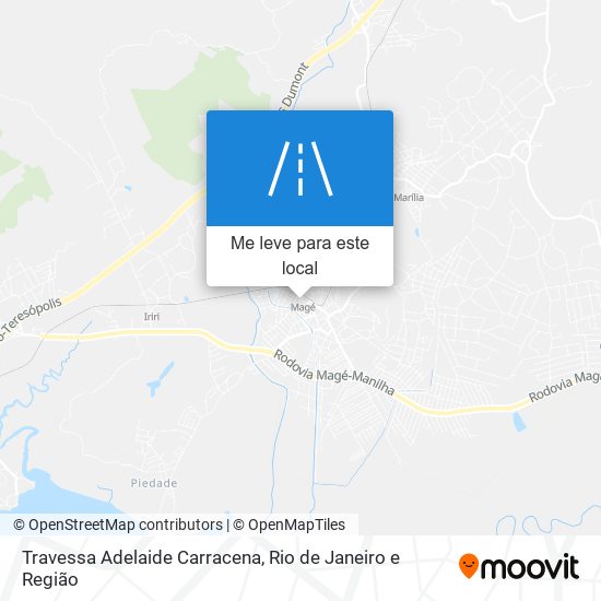 Travessa Adelaide Carracena mapa