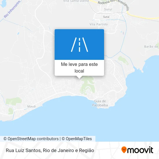 Rua Luiz Santos mapa