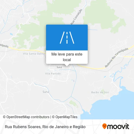 Rua Rubens Soares mapa