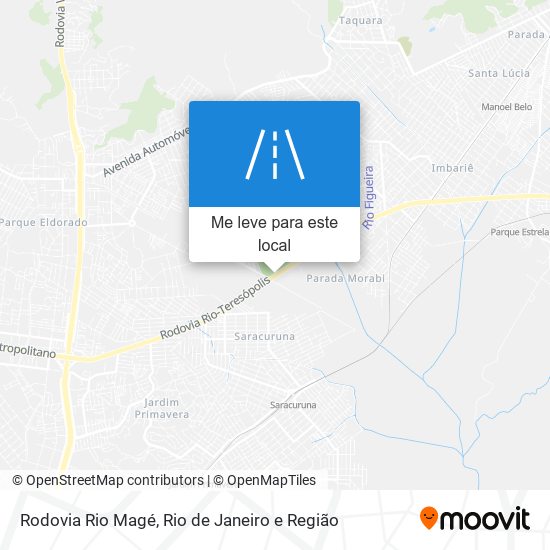 Rodovia Rio Magé mapa