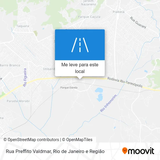 Rua Preffito Valdmar mapa