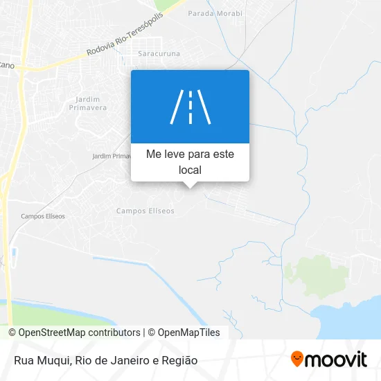 Rua Muqui mapa