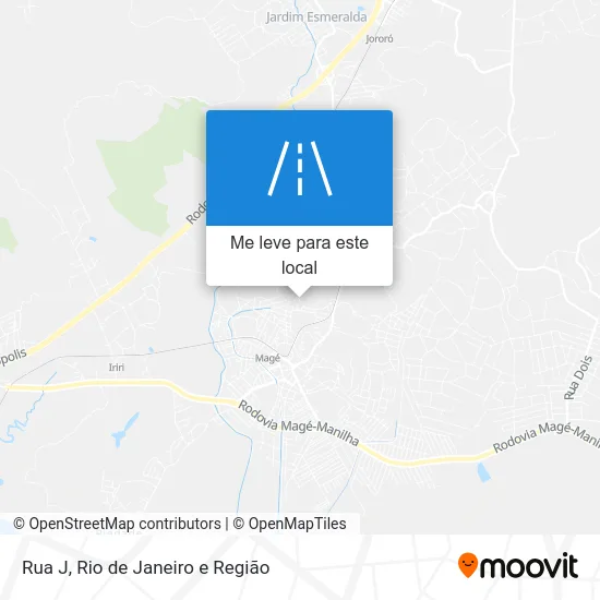 Rua J mapa