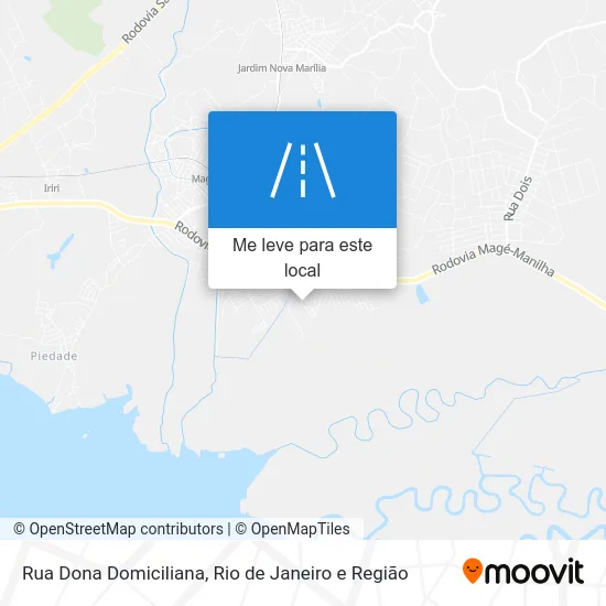 Rua Dona Domiciliana mapa