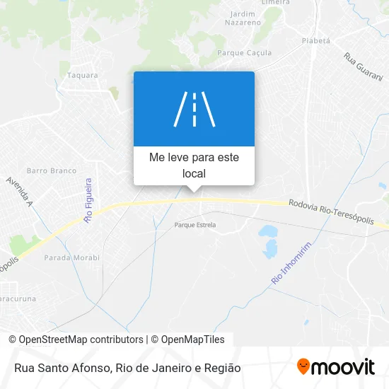 Rua Santo Afonso mapa