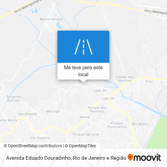 Avenida Eduado Douradinho mapa