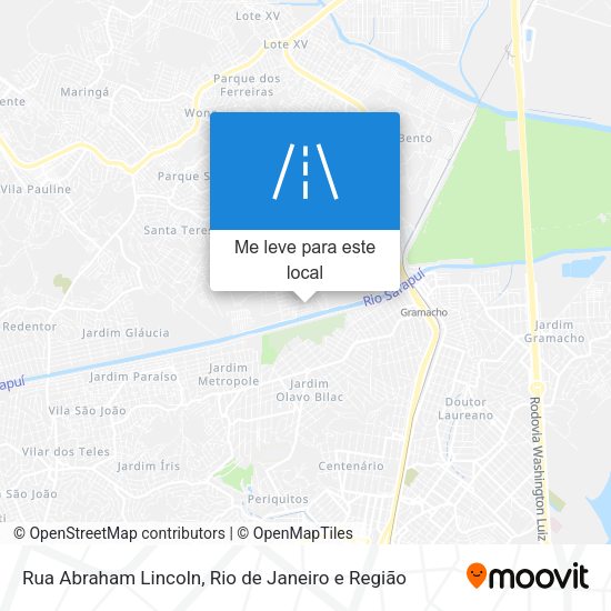 Rua Abraham Lincoln mapa
