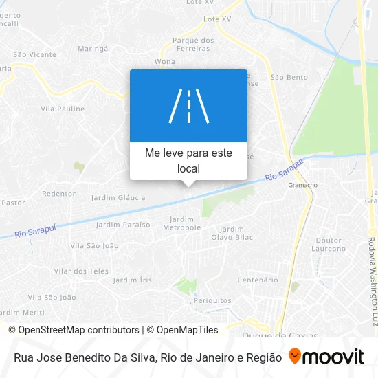Rua Jose Benedito Da Silva mapa