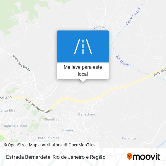 Estrada Bernardete mapa