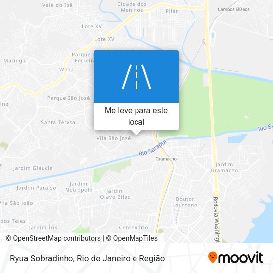 Ryua Sobradinho mapa