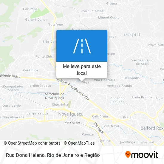 Rua Dona Helena mapa