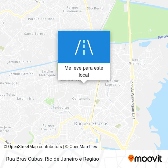 Rua Bras Cubas mapa