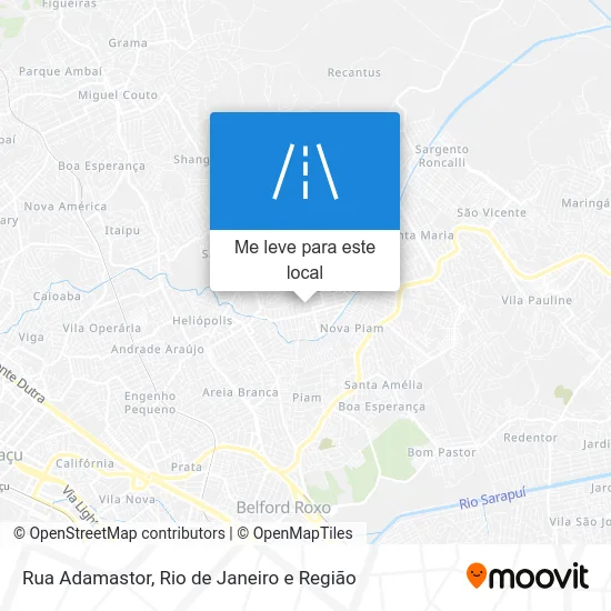 Rua Adamastor mapa