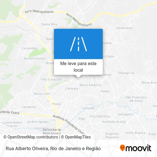 Rua Alberto Oliveira mapa