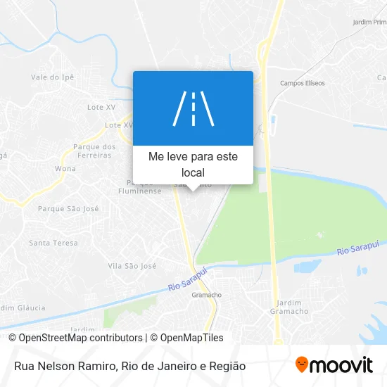 Rua Nelson Ramiro mapa