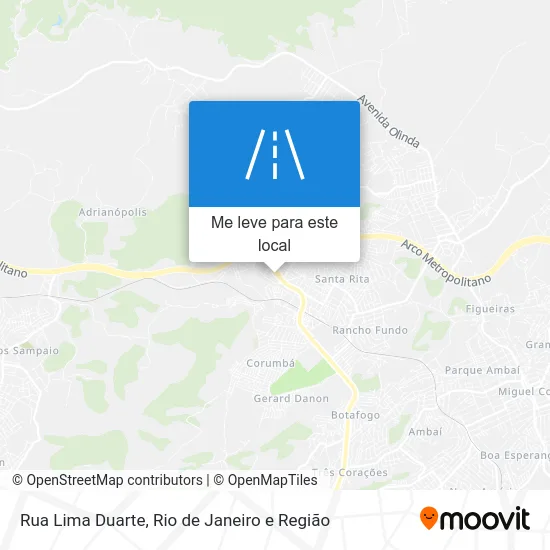 Rua Lima Duarte mapa