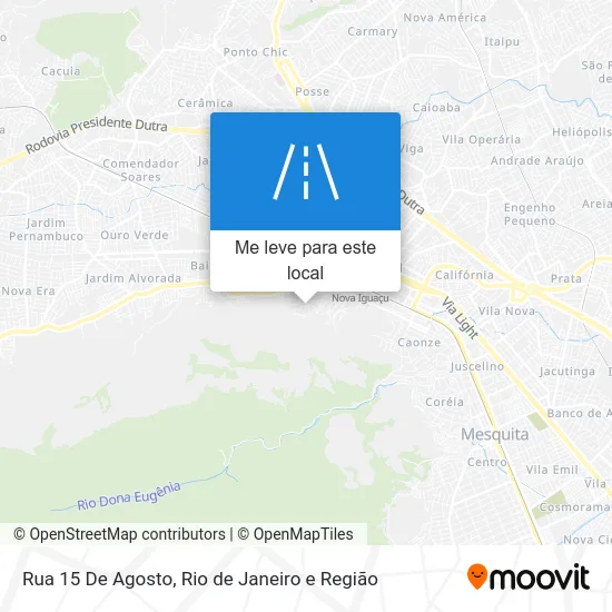 Rua 15 De Agosto mapa