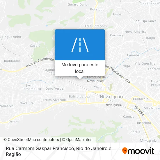 Rua Carmem Gaspar Francisco mapa