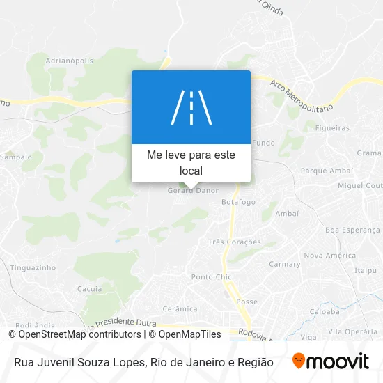 Rua Juvenil Souza Lopes mapa