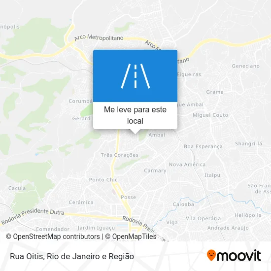 Rua Oitis mapa