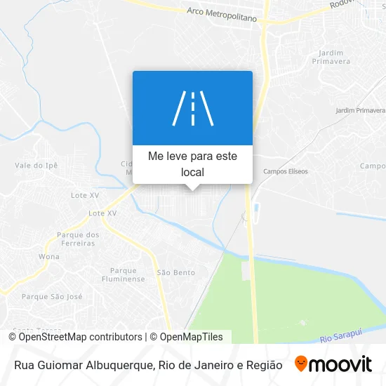 Rua Guiomar Albuquerque mapa
