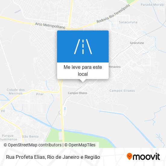 Rua Profeta Elias mapa