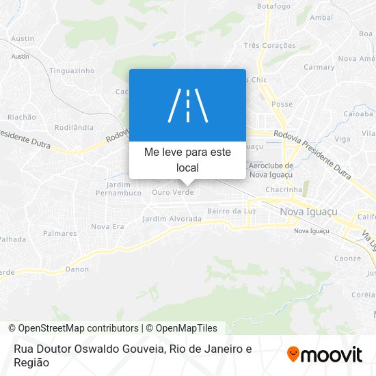 Rua Doutor Oswaldo Gouveia mapa