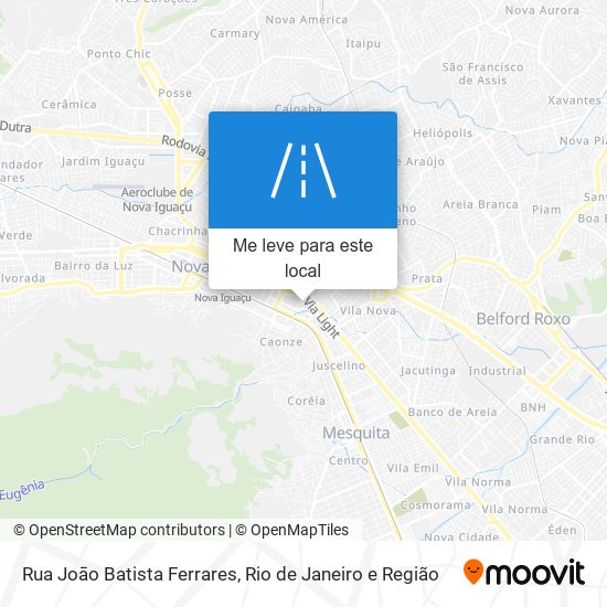 Rua Joāo Batista Ferrares mapa