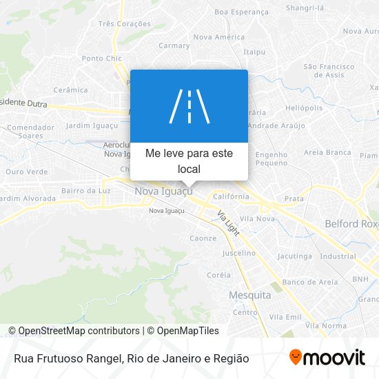 Rua Frutuoso Rangel mapa