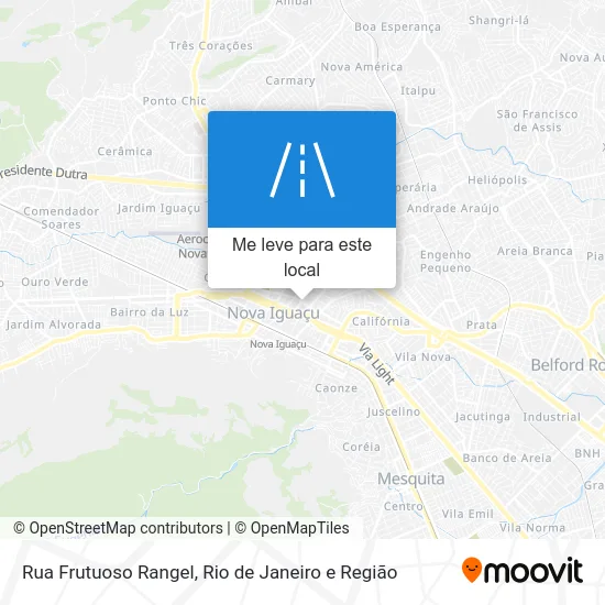 Rua Frutuoso Rangel mapa