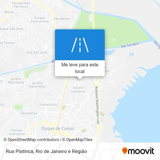 Rua Platinca mapa