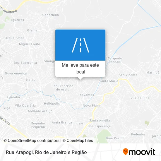 Rua Arapogi mapa