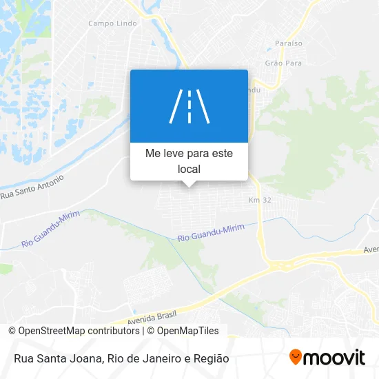 Rua Santa Joana mapa
