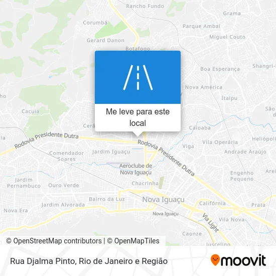 Rua Djalma Pinto mapa