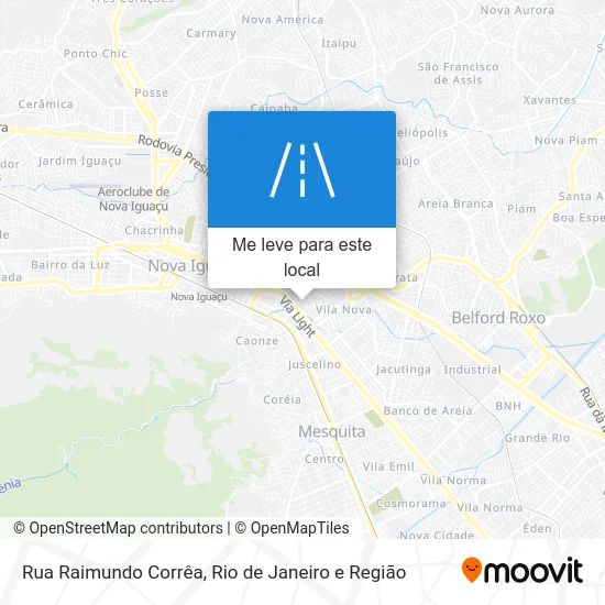 Rua Raimundo Corrêa mapa