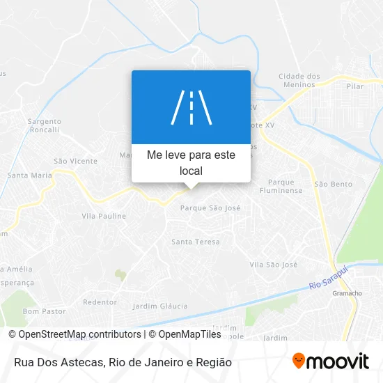Rua Dos Astecas mapa