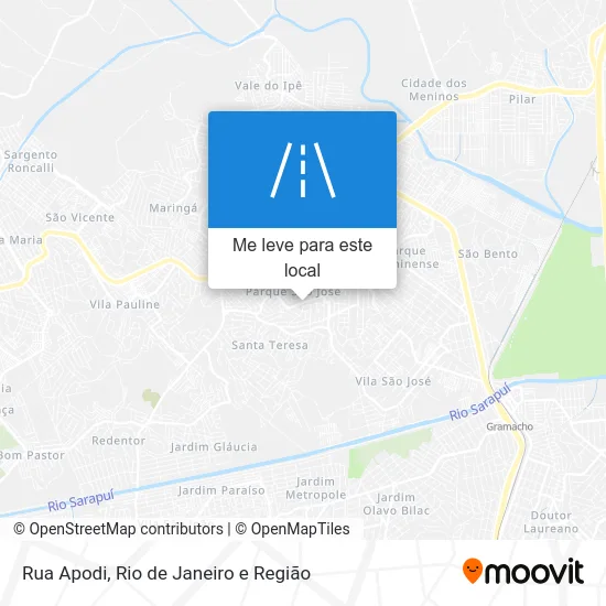 Rua Apodi mapa