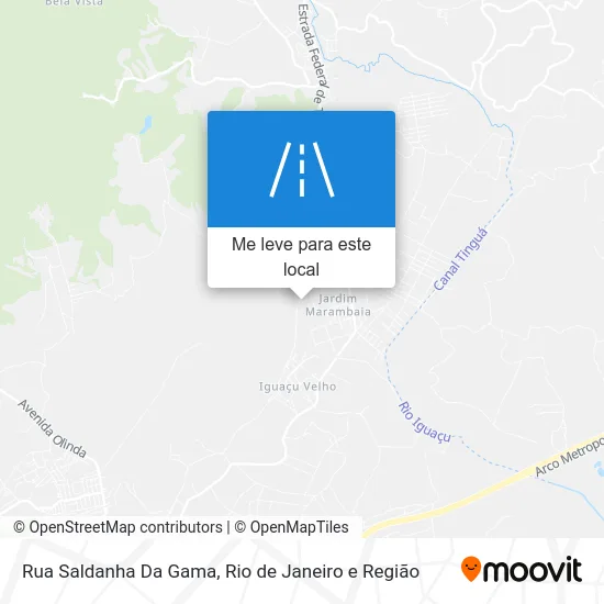 Rua Saldanha Da Gama mapa