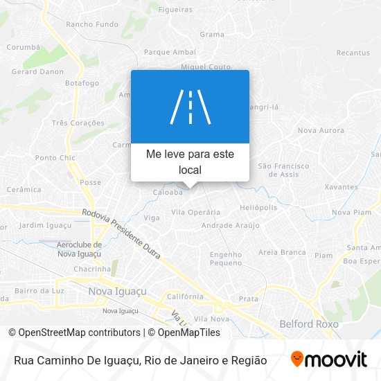 Rua Caminho De Iguaçu mapa