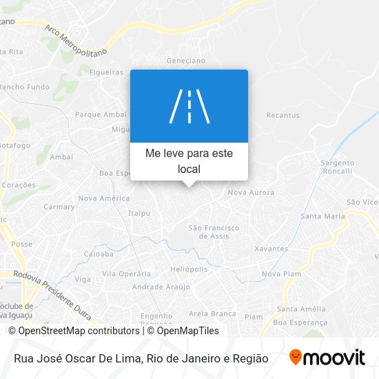 Rua José Oscar De Lima mapa