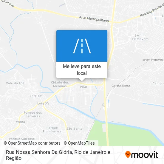 Rua Nossa Senhora Da Glória mapa