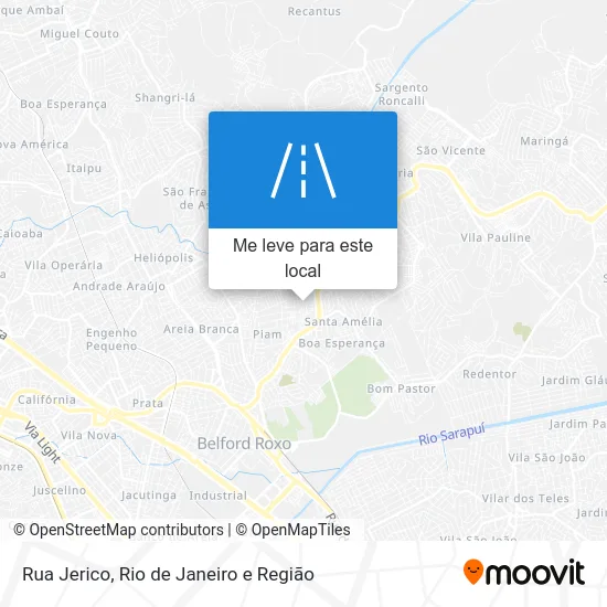 Rua Jerico mapa