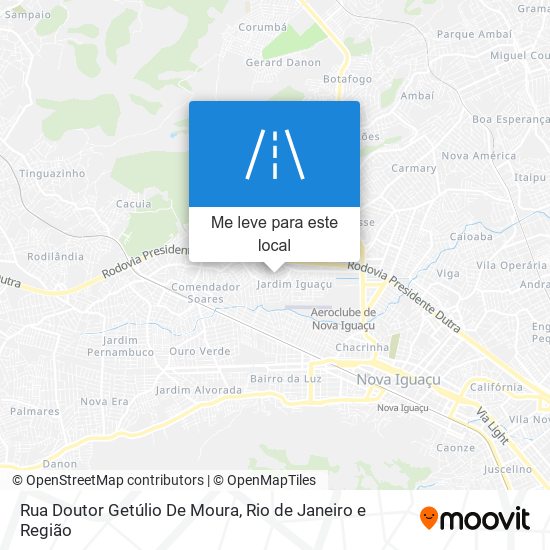 Rua Doutor Getúlio De Moura mapa