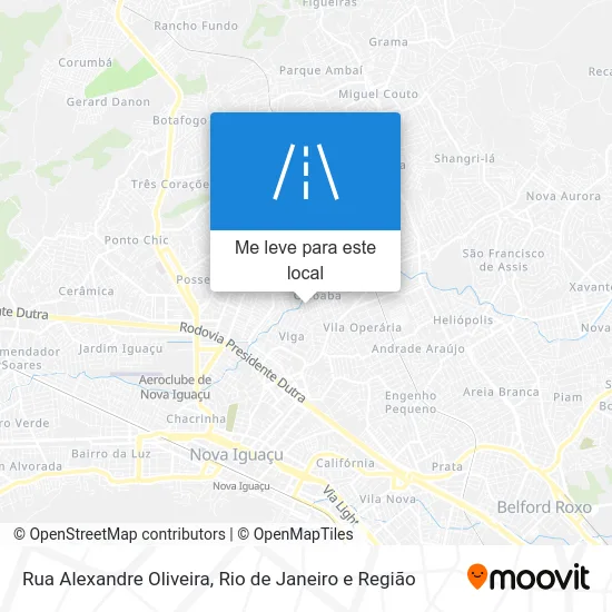 Rua Alexandre Oliveira mapa