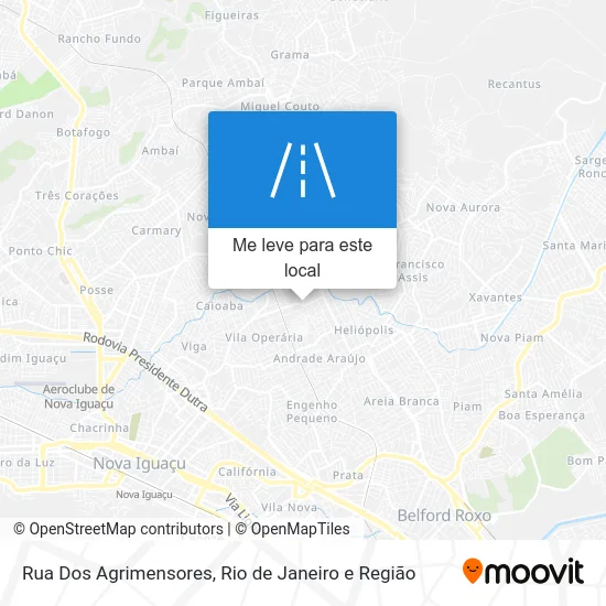 Rua Dos Agrimensores mapa