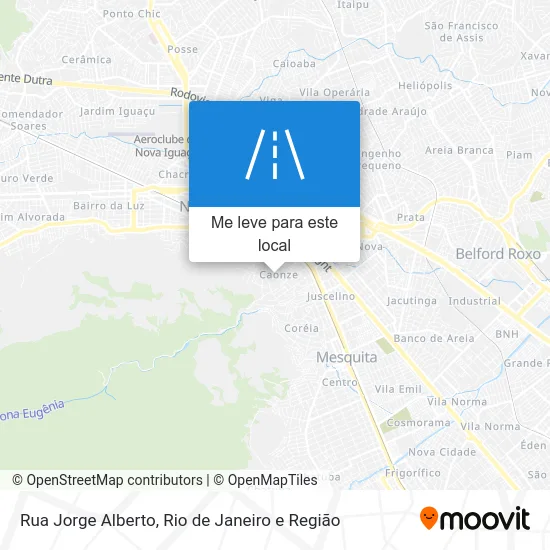 Rua Jorge Alberto mapa