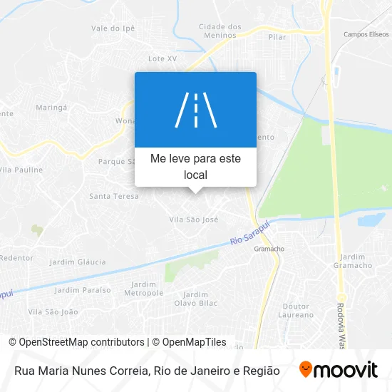 Rua Maria Nunes Correia mapa